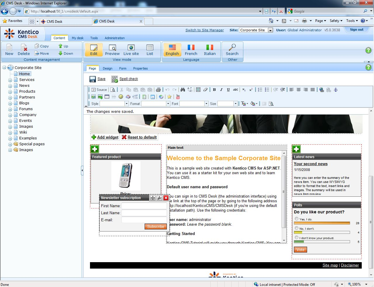 Kentico CMS